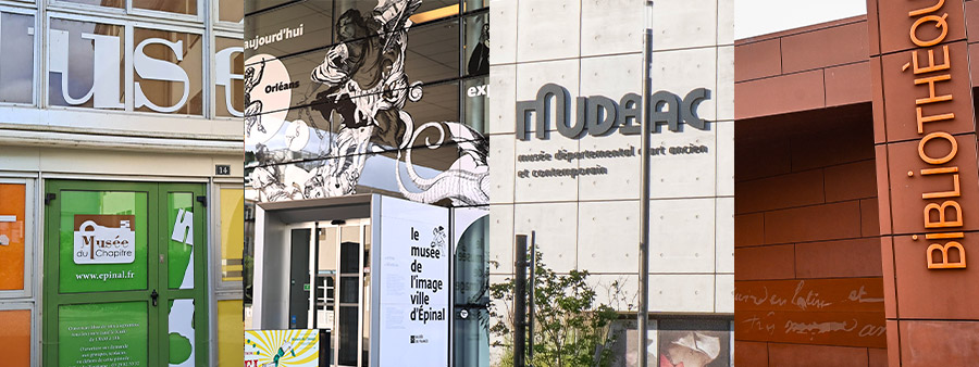 vue extérieur parvis musée de l'image épinal